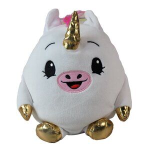 2/$15 Pikmi Pops Unicorn Plush 8.5" Gold Horn Rainbow Mane Tail Dream Stretchy